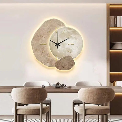Scandinavian Luxurious Wall Clock | Modern Design & Lighting - Wall lamps