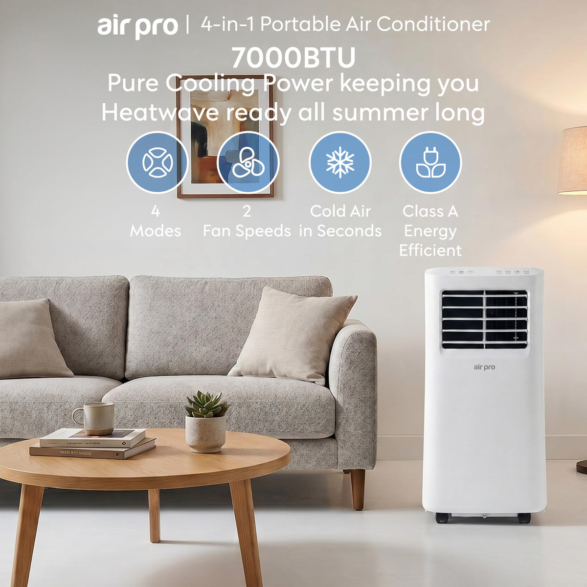 Smart Portable 3-in-1 Air Conditioner with WiFi - image 2 of 9