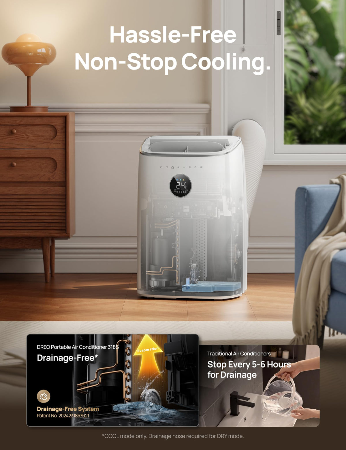 Smart 3-in-1 Portable Air Conditioner - image 4 of 9