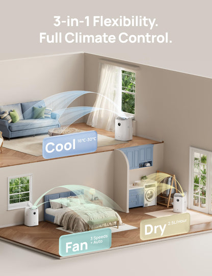 Smart 3-in-1 Portable Air Conditioner - image 6 of 9