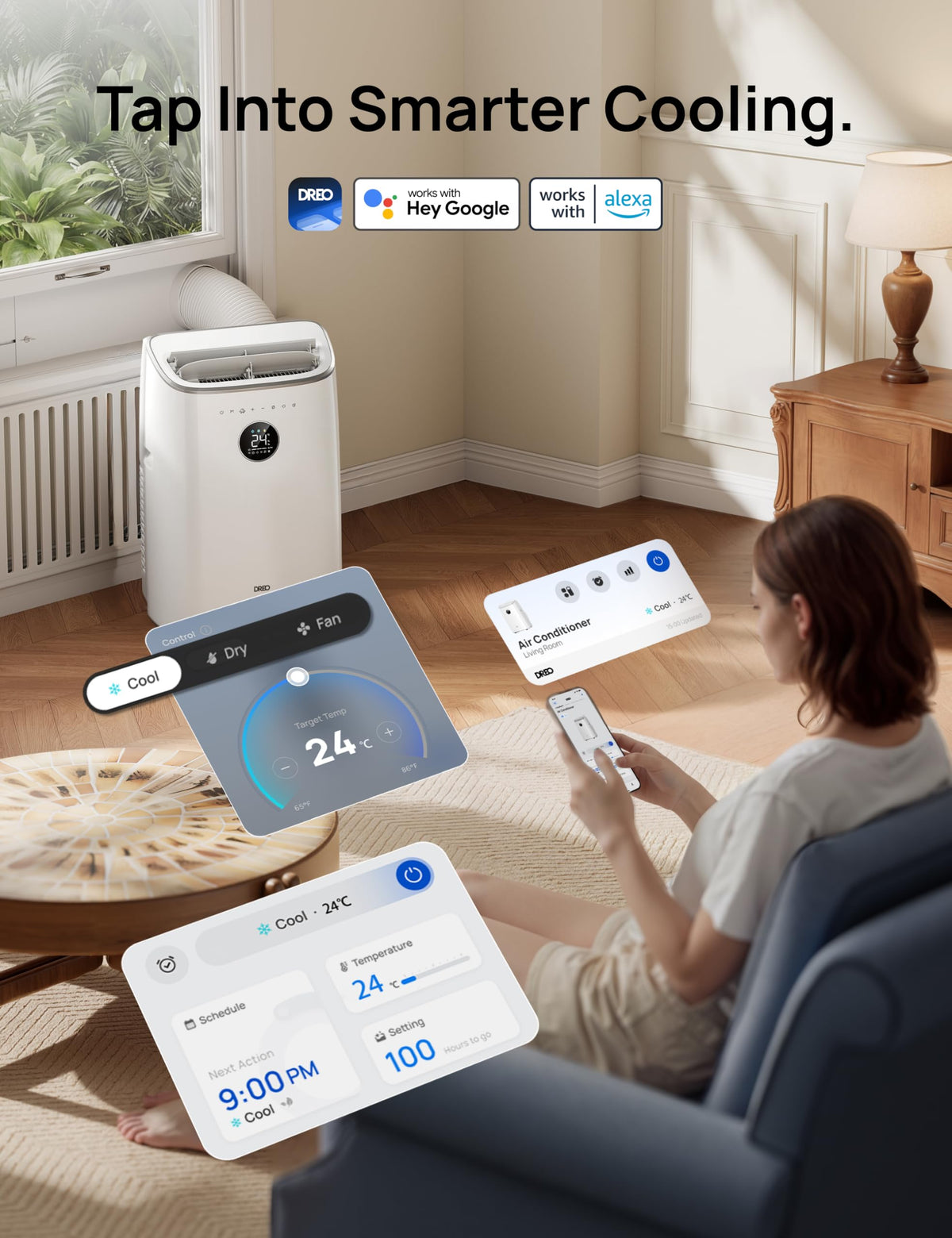 Smart 3-in-1 Portable Air Conditioner - image 9 of 9