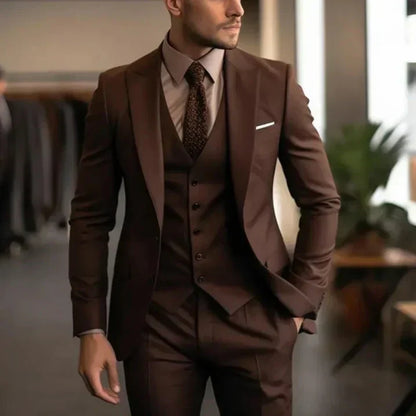 Modern 3-Piece Men's Suit - image 2 of 11