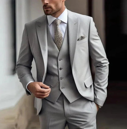 Modern 3-Piece Men's Suit - image 6 of 11