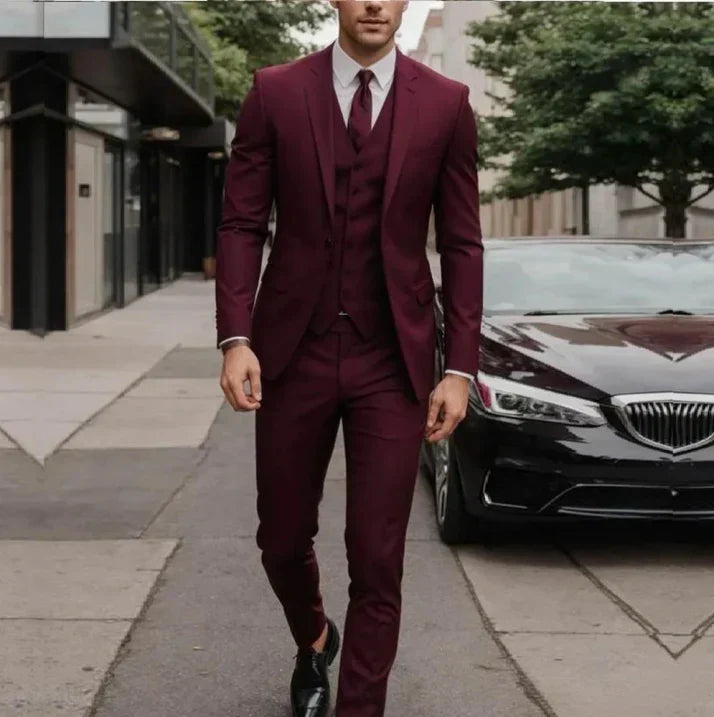 Modern 3-Piece Men's Suit - image 8 of 11