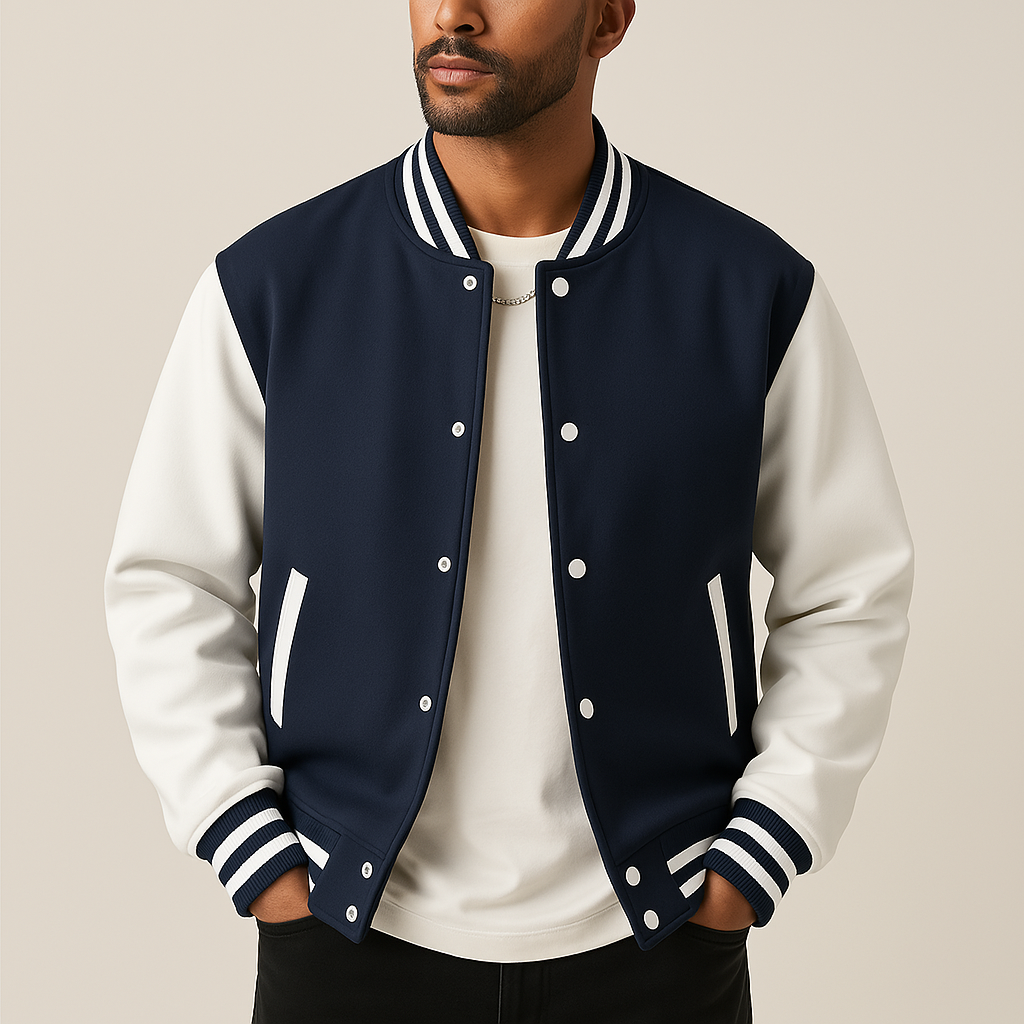Men's Baseball Bomber Jacket - image 2 of 8