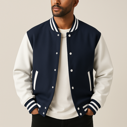 Men's Baseball Bomber Jacket - image 2 of 8