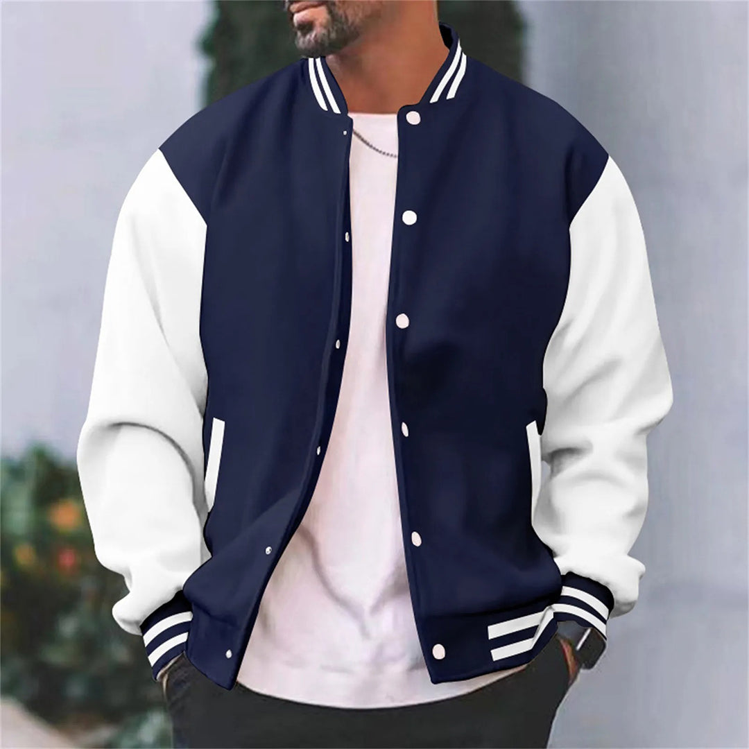 Men's Baseball Bomber Jacket - image 3 of 8
