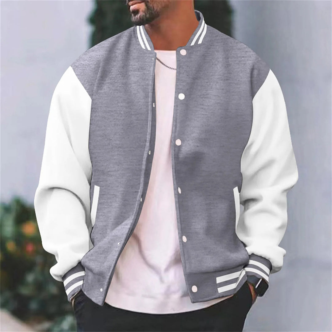 Men's Baseball Bomber Jacket - image 4 of 8