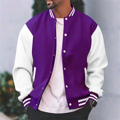 Men's Baseball Bomber Jacket - image 5 of 8