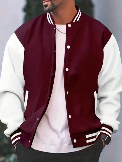Men's Baseball Bomber Jacket - image 7 of 8