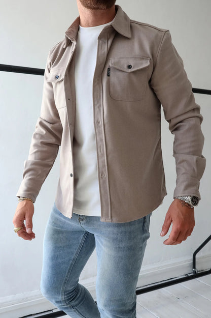 MAGNUS Shirt Jacket - Buttons & Front Pockets for Men - Men’s Vests & Blazers