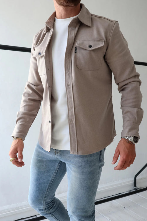 MAGNUS Shirt Jacket - Buttons & Front Pockets for Men - Men’s Vests & Blazers