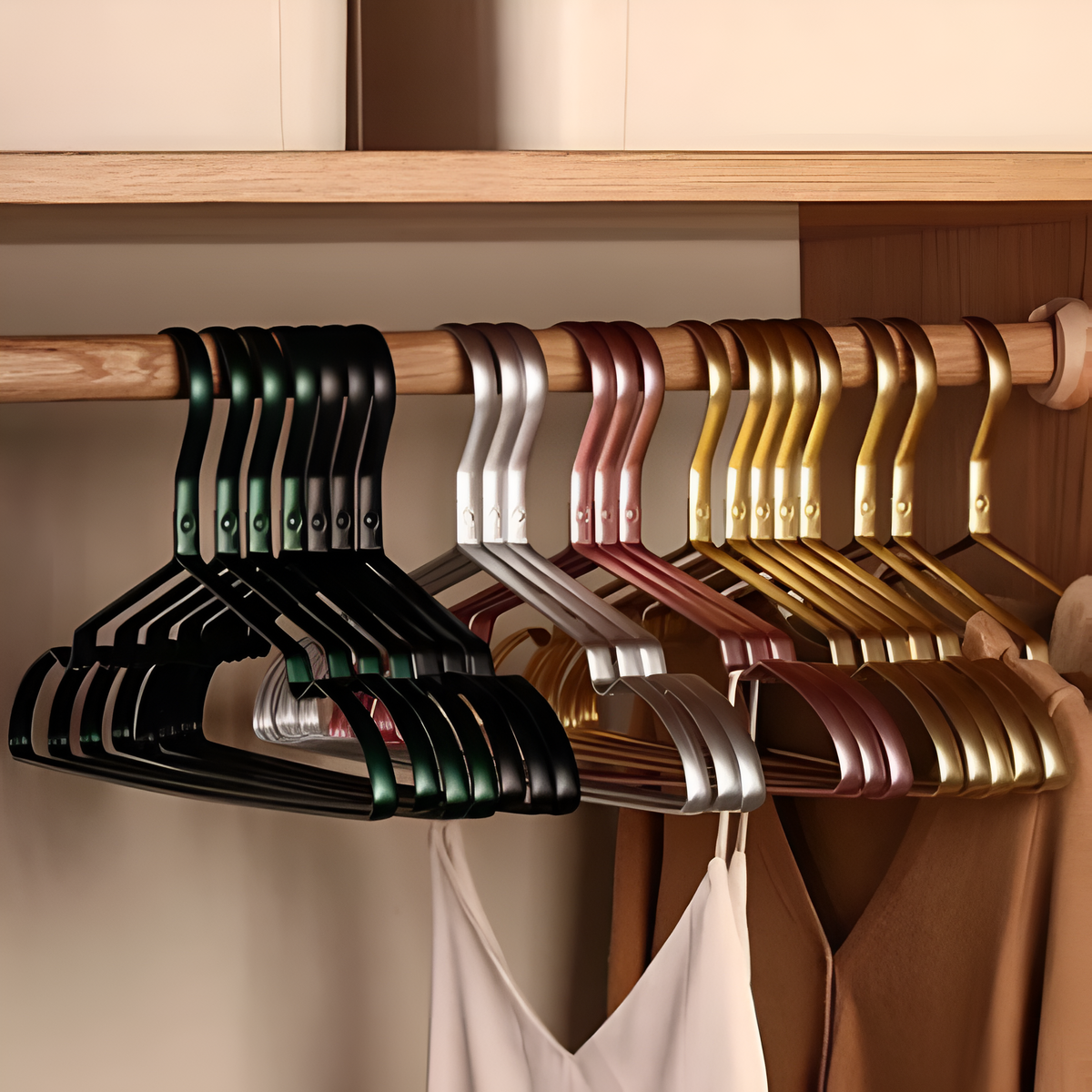 Non-Slip Aluminium Clothes Hangers - image 3 of 9