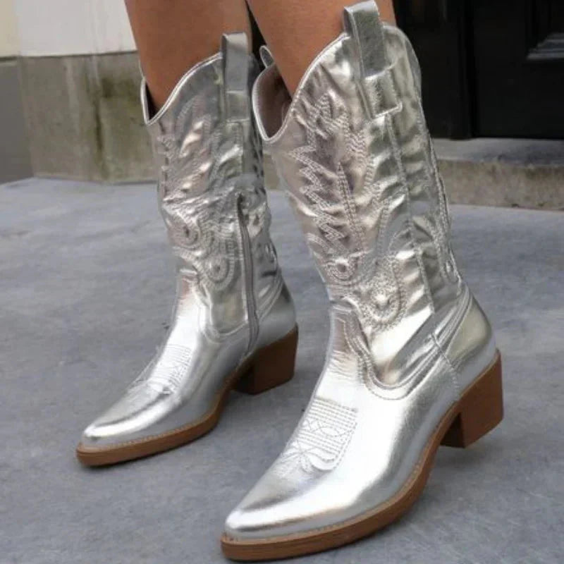 Stylish Women's Cowboy Boots - image 4 of 11