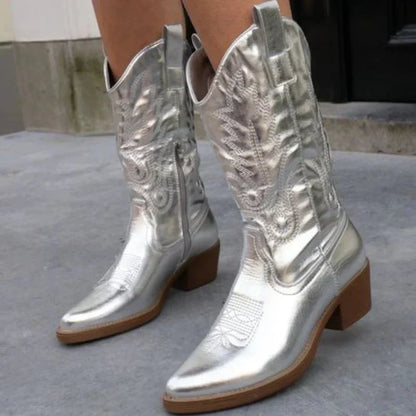 Stylish Women's Cowboy Boots - image 4 of 11