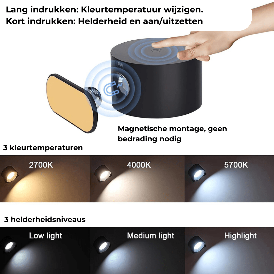 Rechargeable 360° LED Wall Lamp - image 4 of 17