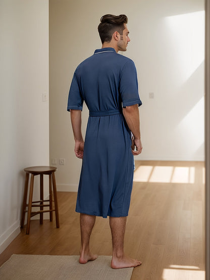 Stylish Men's Bathrobe - image 2 of 13