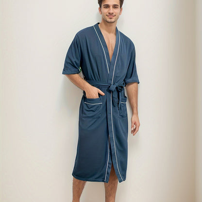 Stylish Men's Bathrobe - image 4 of 13