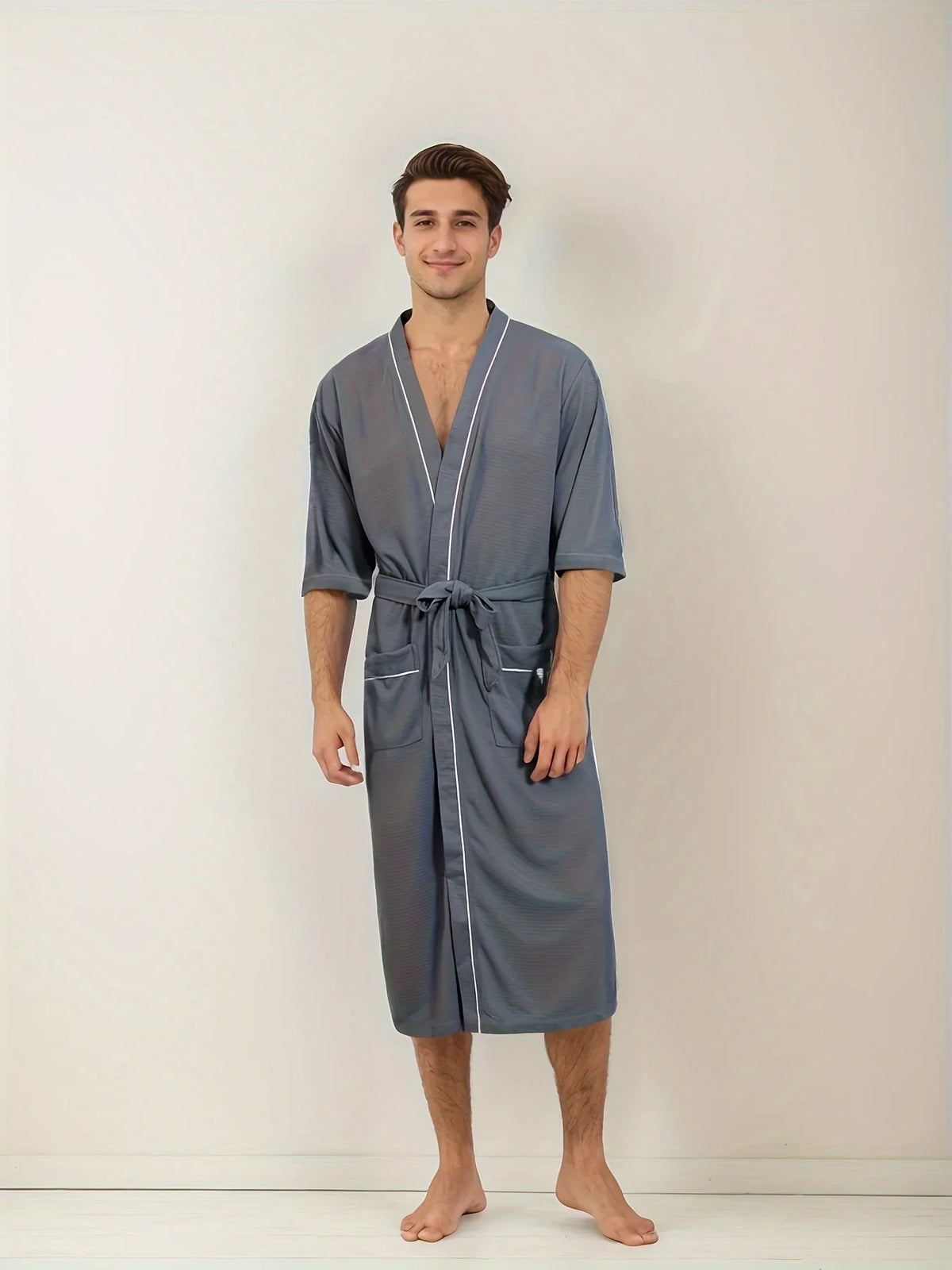 Stylish Men's Bathrobe - image 10 of 13