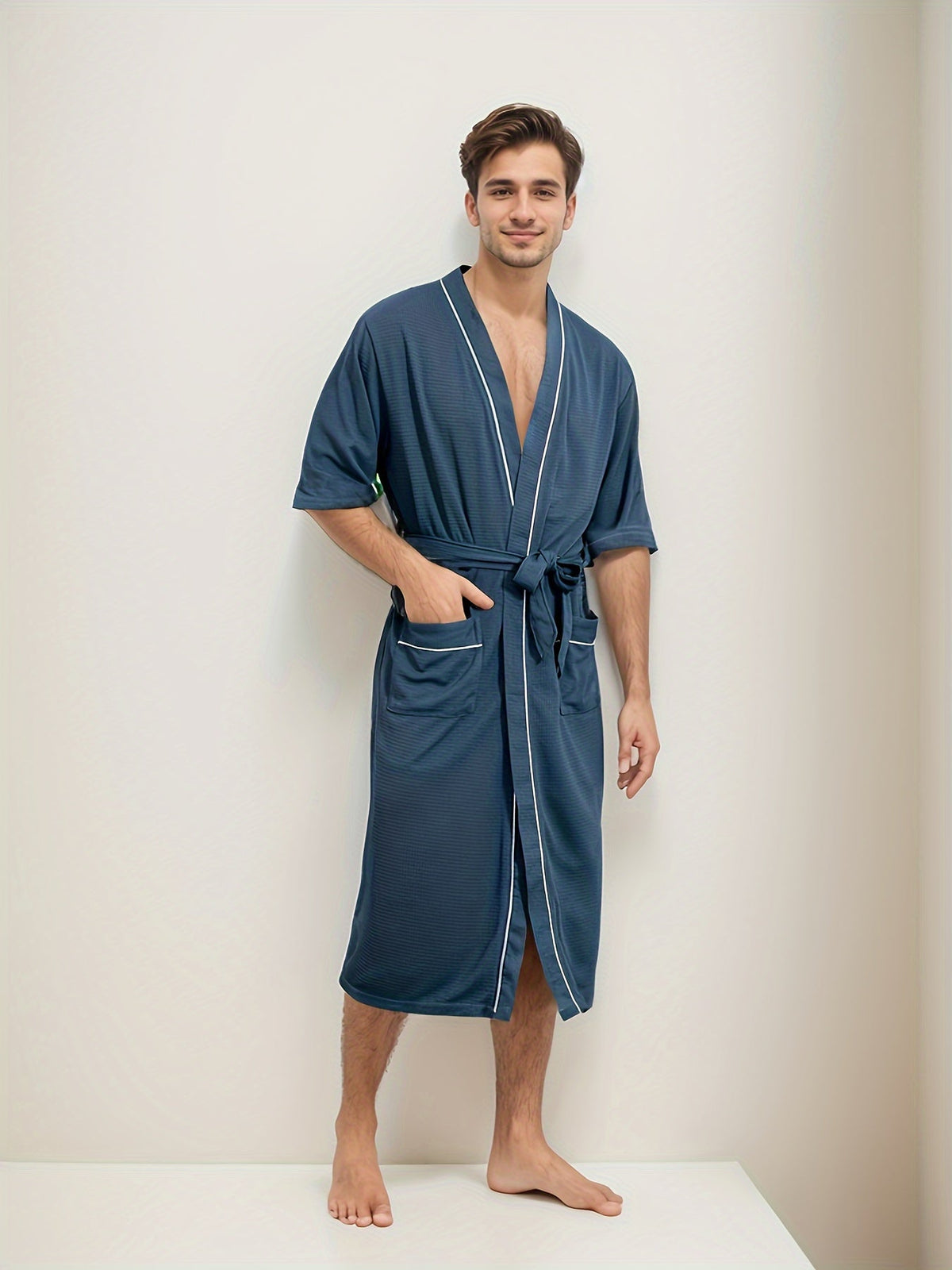 Stylish Men's Bathrobe - image 6 of 13