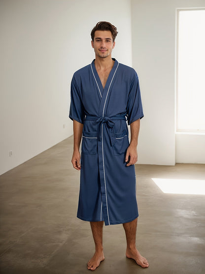 Stylish Men's Bathrobe - image 7 of 13