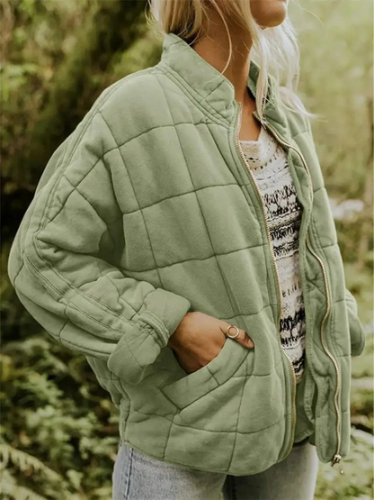 Fashionable Oversized Women's Transitional Coat - image 11 of 20