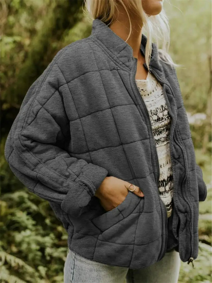 Fashionable Oversized Women's Transitional Coat - Jackets ladies