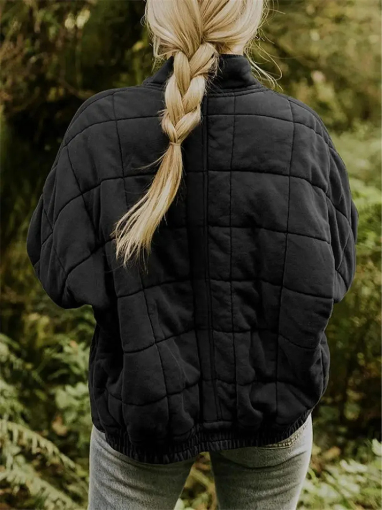 Fashionable Oversized Women's Transitional Coat - image 4 of 20
