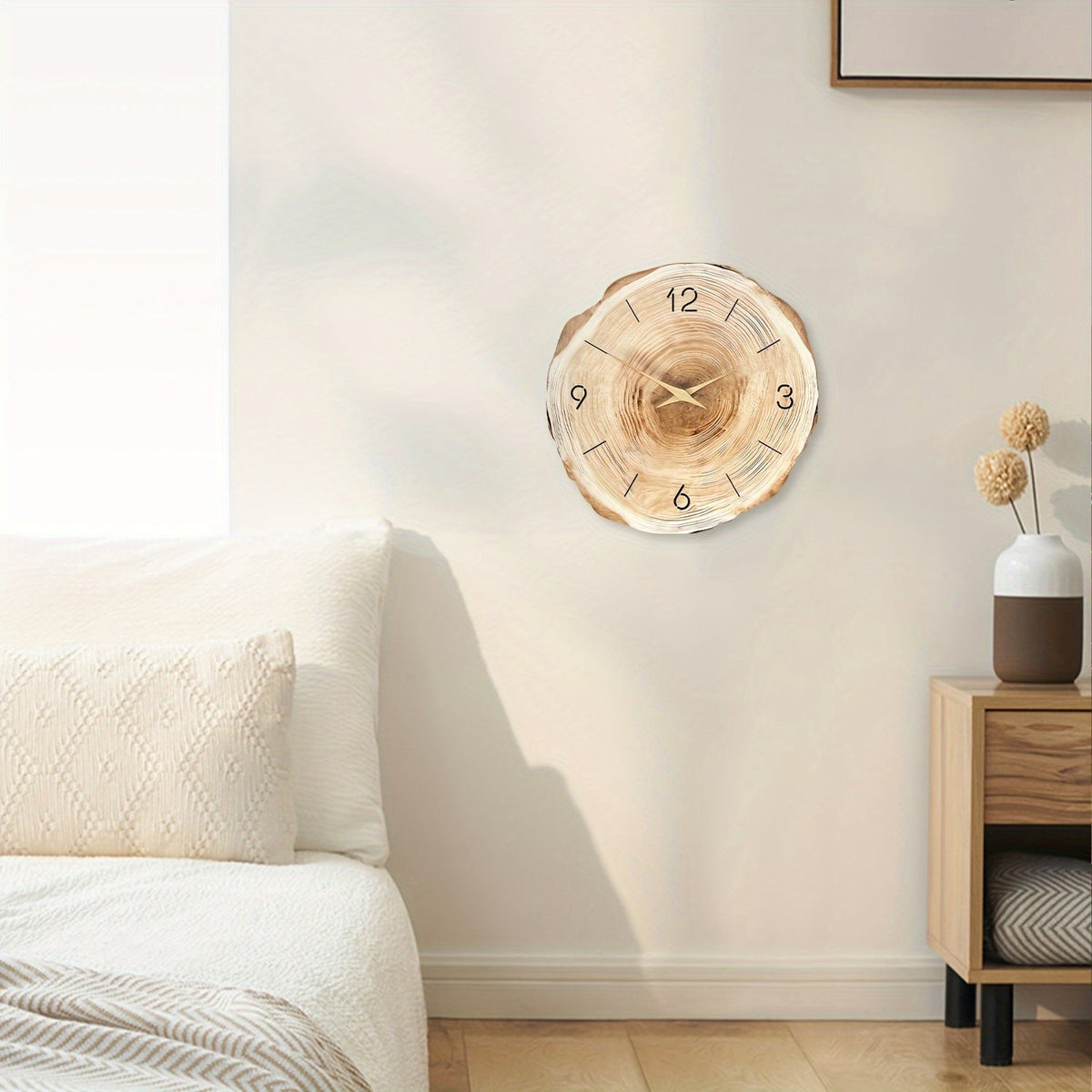 Silent Wooden Wall Clock Dandy - image 6 of 8