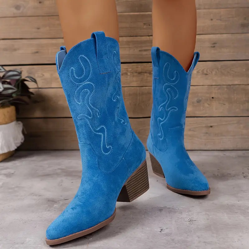 Trendy Cowboy Style Women's Boots - image 5 of 13