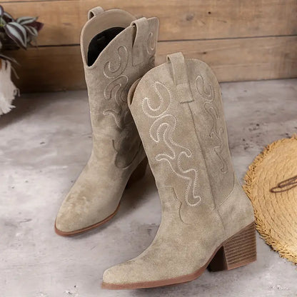 Trendy Cowboy Style Women's Boots - image 9 of 13