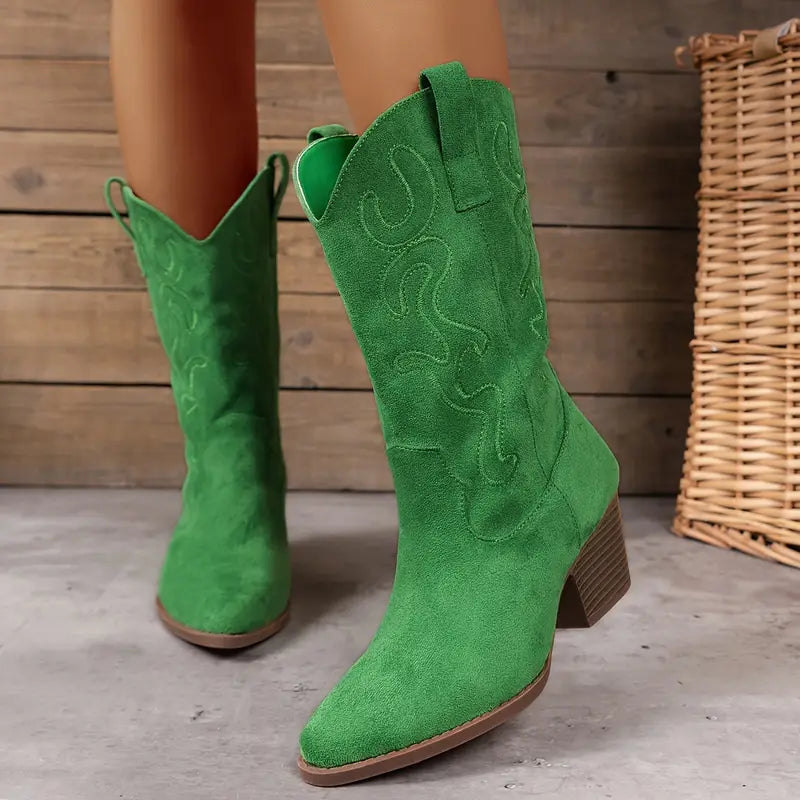 Trendy Cowboy Style Women's Boots - image 12 of 13