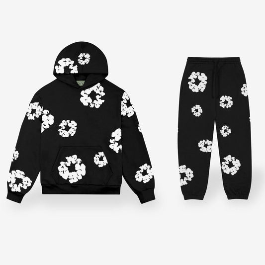 Jasper Floral Tracksuit - Hoodie & Trousers | Unisex & Comfort - Women’s Hoodies & Sweaters
