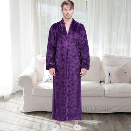 Thermal Bathrobe With Zip - image 8 of 20