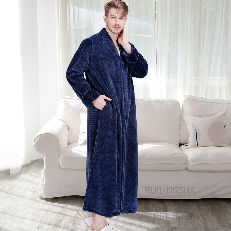 Thermal Bathrobe With Zip - image 14 of 20