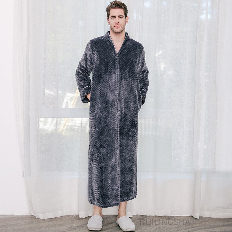 Thermal Bathrobe With Zip - image 18 of 20