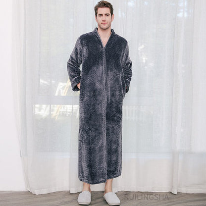 Thermal Bathrobe With Zip - image 18 of 20