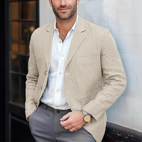 Stylish Blazer For Men - Summer Casual Chic - Men’s Vests & Blazers