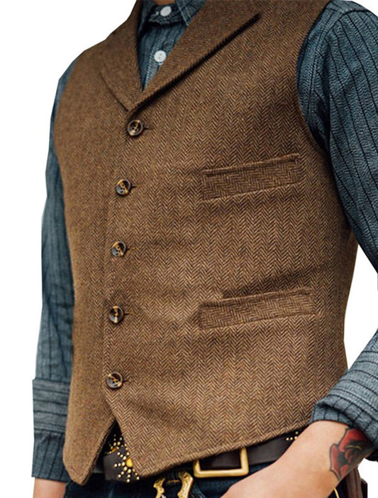 Vintage Waistcoat For Men - Elegant and Versatile - Men’s Vests & Blazers