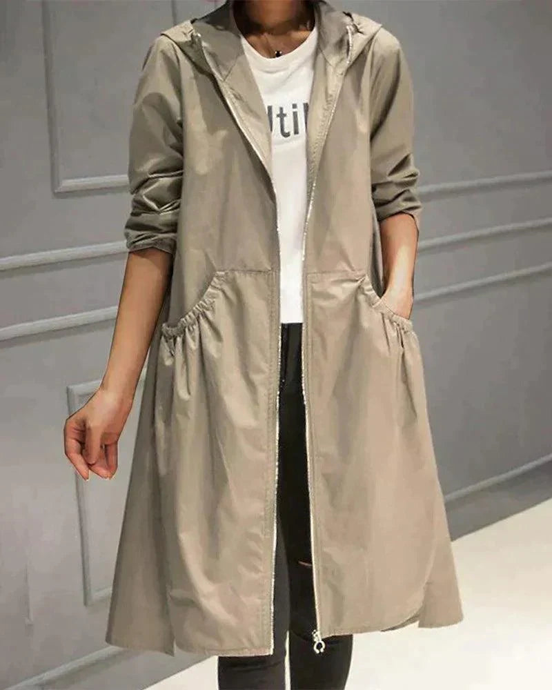 Raincoat - Waterproof | Mid-Length | With Hood - Jackets ladies