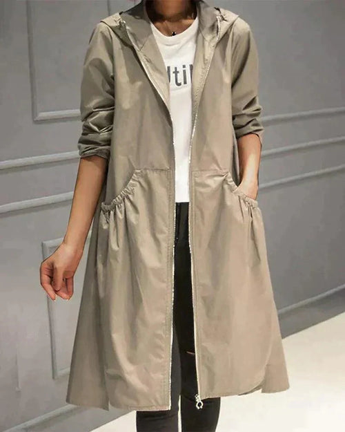 Raincoat - Waterproof | Mid-Length | With Hood - Jackets ladies