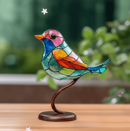 Stained Glass VivaBirds Decoration - Colourful Birds For Your Interior - Home products