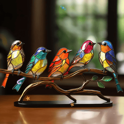 Stained Glass VivaBirds Decoration - image 5 of 5