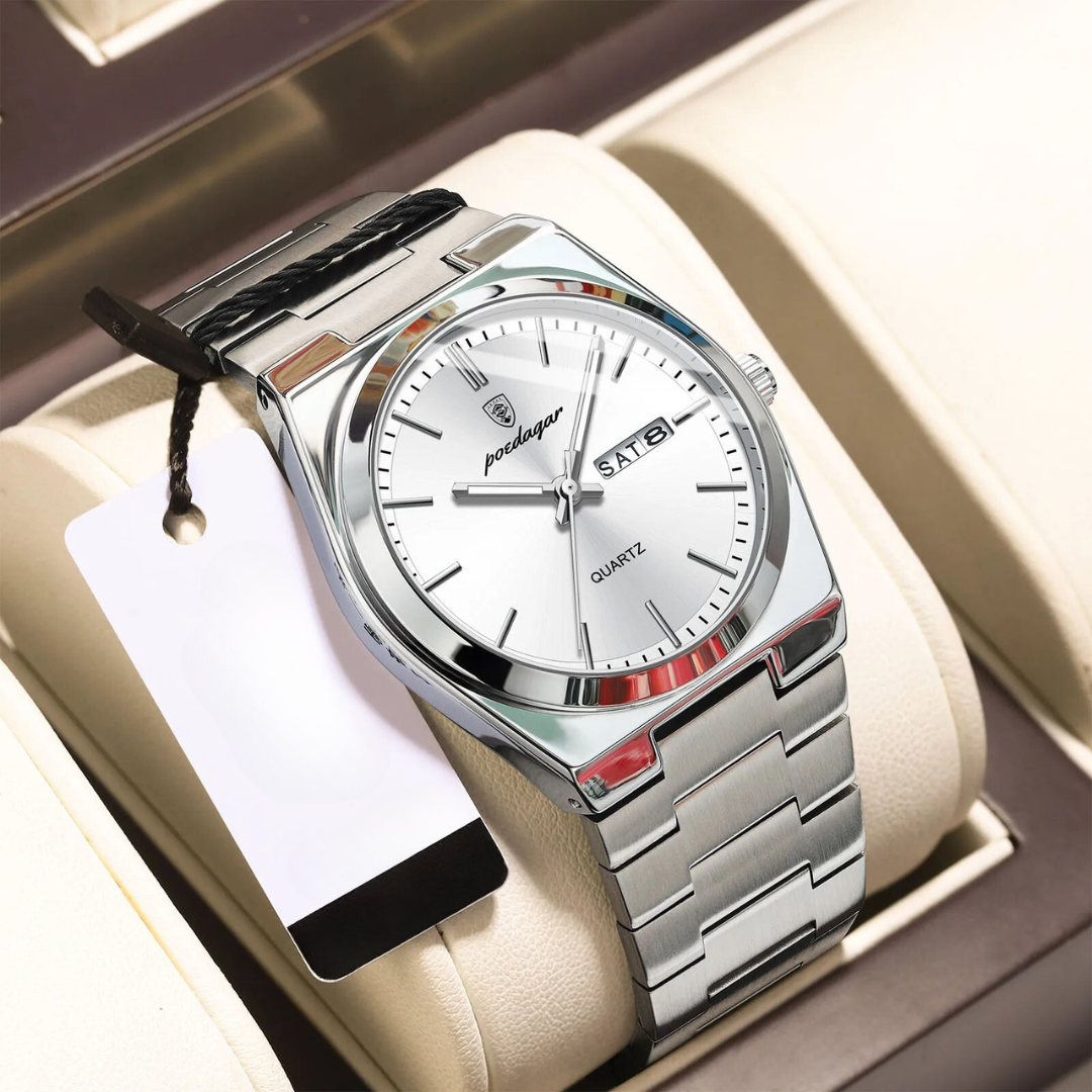 Waterproof Stainless Steel Men's Watch - image 5 of 14