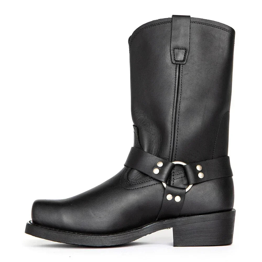 Waterproof Men's Cowboy Boots - Stylish & Rugged - Men's shoes