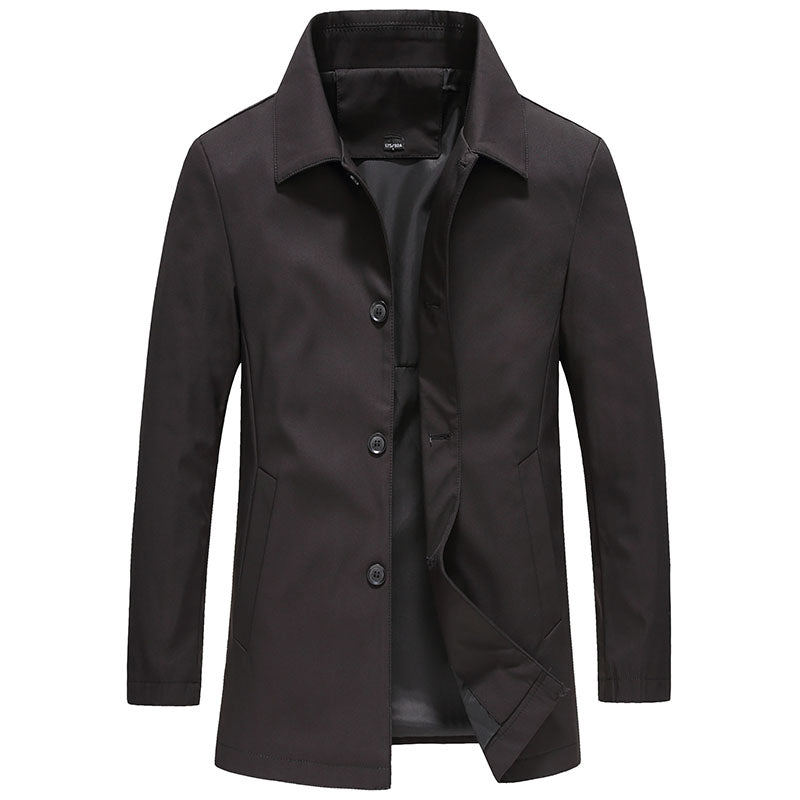 Windproof Long Men's Jacket - image 3 of 3