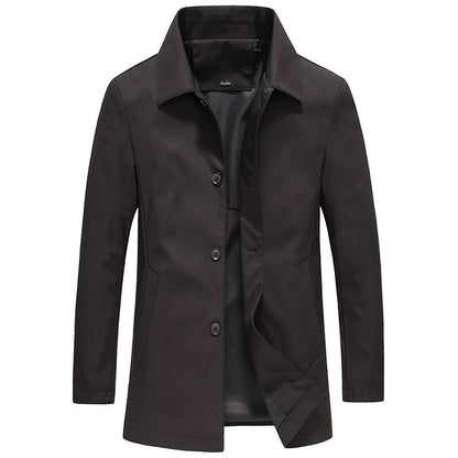 Windproof Long Men's Jacket - image 3 of 3