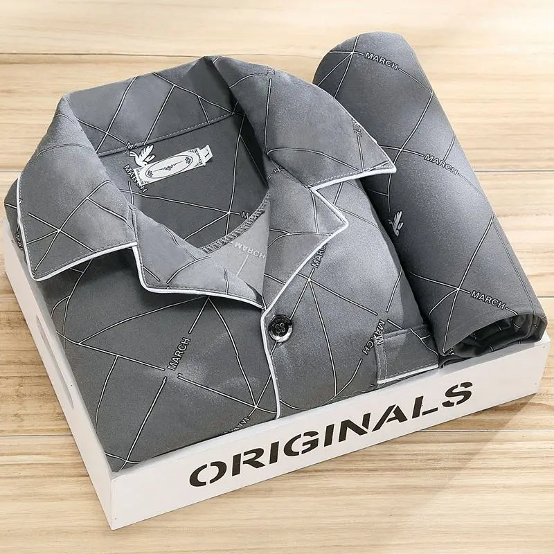 Pyjama Set for Men with Shirt and Button Closure - image 11 of 12