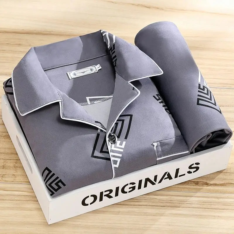 Pyjama Set for Men with Shirt and Button Closure - image 12 of 12