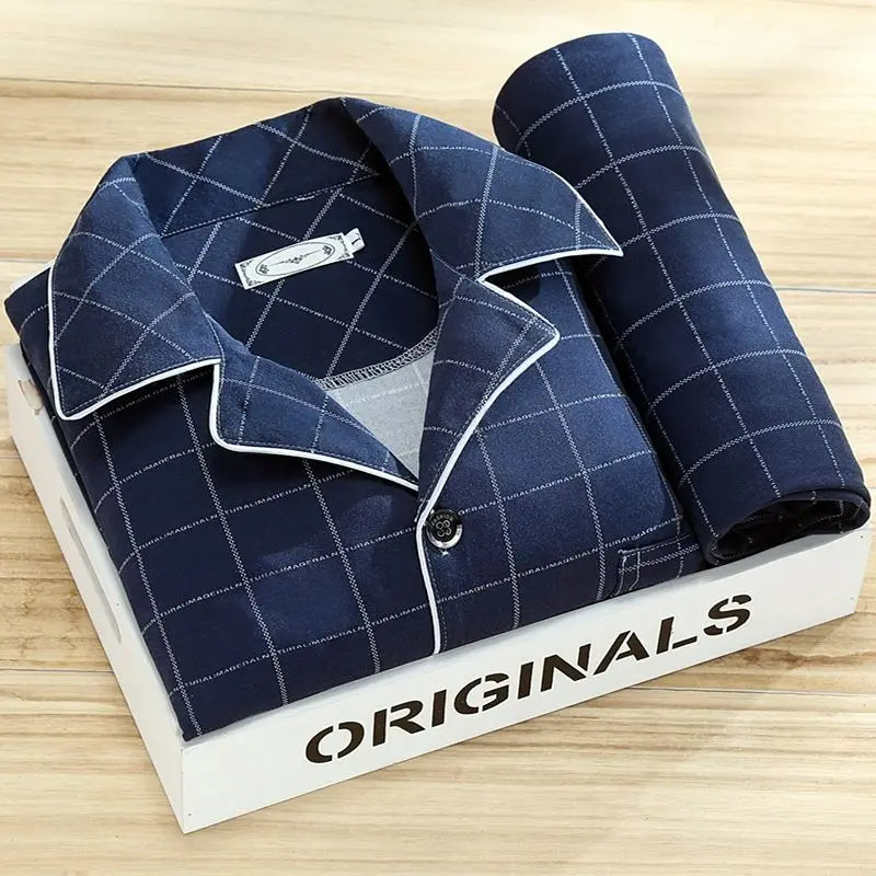 Pyjama Set for Men with Shirt and Button Closure - image 4 of 12
